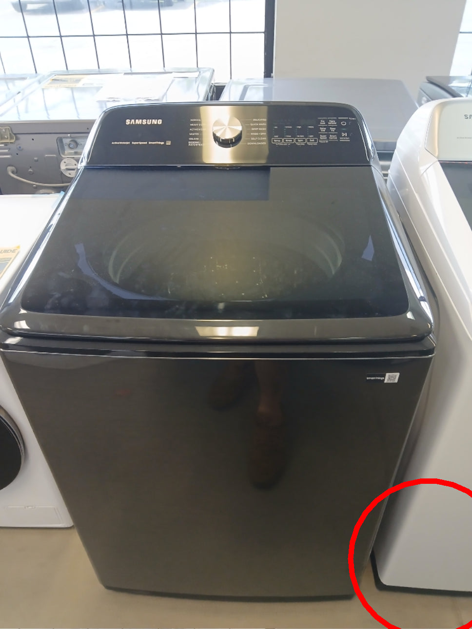 WA52DG5500AV - WASHERS - Samsung - Top Loading - Black - Open Box