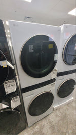 WKE100HWA - LAUNDRY CENTERS - LG - Stacked Washer/Dryer - Electric - White - Open Box - BonPrix Électroménagers