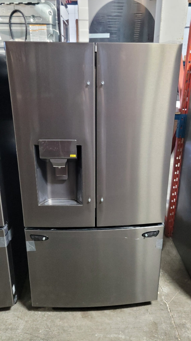 LRFS28XBD - REFRIGERATORS - LG - French 3-Door - Black Stainless - Open Box