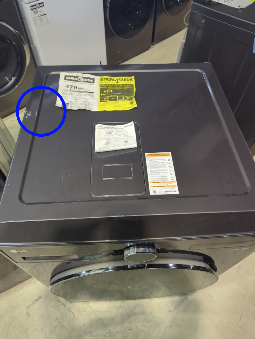 WM6998HBA - LAUNDRY CENTERS - LG - All-In-One - Electric - Black Stainless Steel - Open Box - BonPrix Électroménagers
