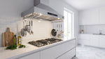 Hotte murale Forno Venezia de 36 pouces avec commandes tactiles et filtres à baffle