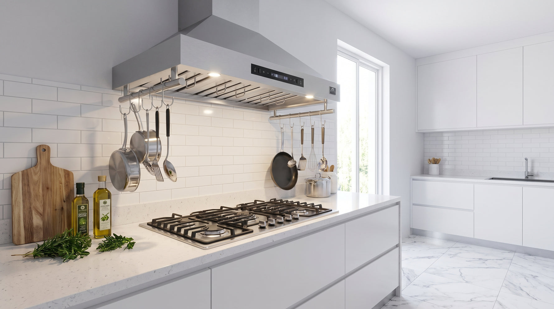 Hotte murale Forno Venezia de 36 pouces avec commandes tactiles et filtres à baffle