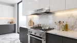 Forno Cappa 30-Inch Under Cabinet Range Hood, Stainless Steel, 200 CFM, Convertible, LED Lighting