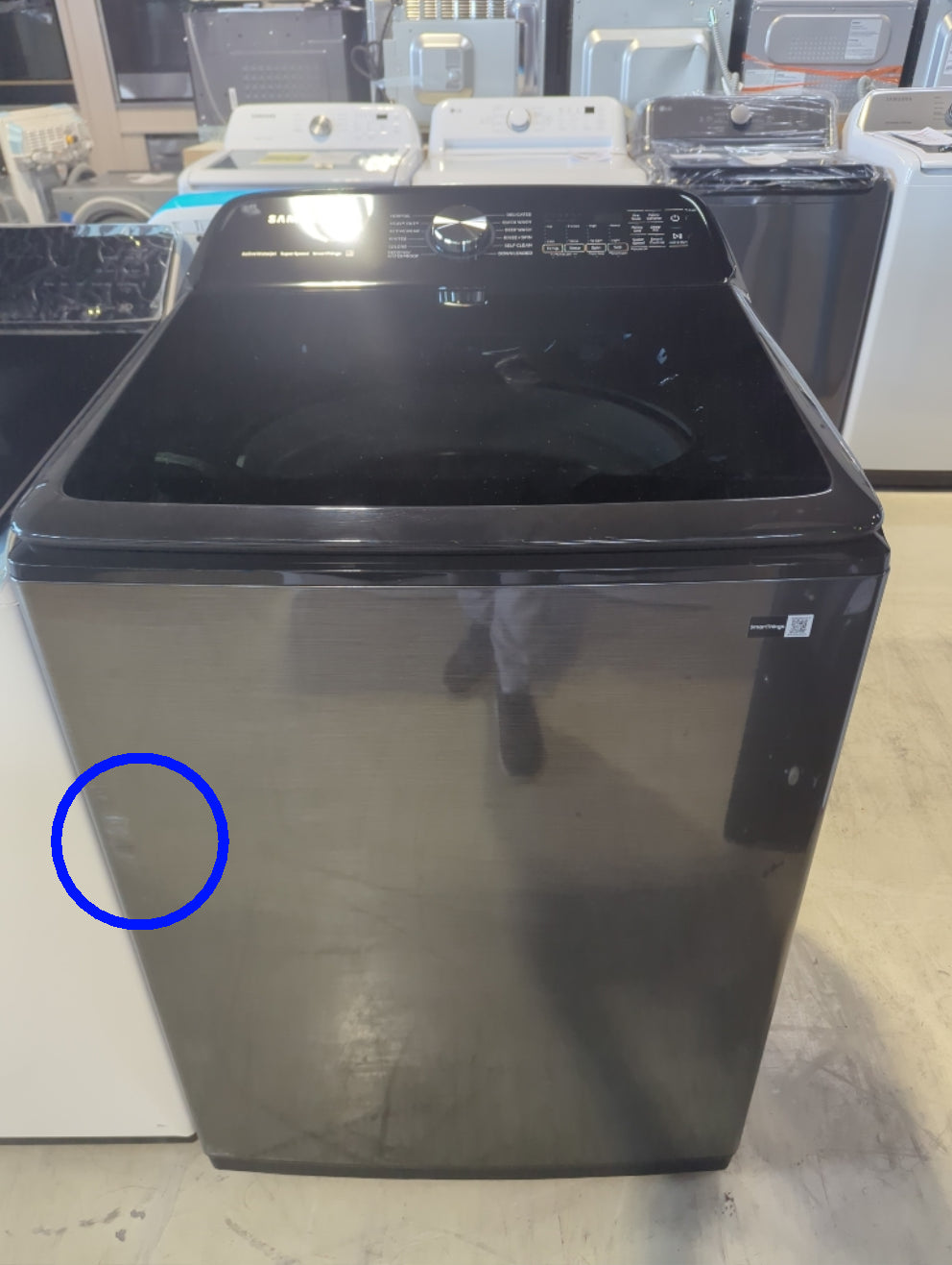 WA52DG5500AV - WASHERS - Samsung - Top Loading - Black - Open Box