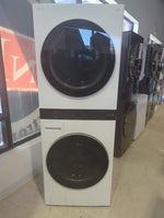 WKE100HWA - LAVEUSE SÉCHEUSE SUPERPOSÉES - LG - Laveuse/sécheuse superposées - Électrique - Blanc - Boîte Ouverte