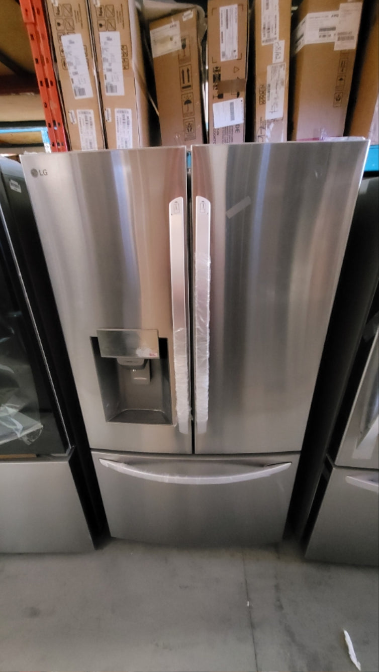LRFS28XBS - REFRIGERATORS - LG - French 3-Door - Stainless Steel - Open Box - BonPrix Électroménagers