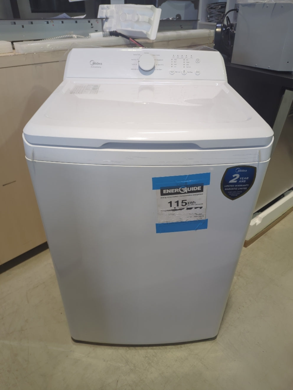 MLTW42A2BWW - WASHERS - Midea - Top Loading - White - Open Box