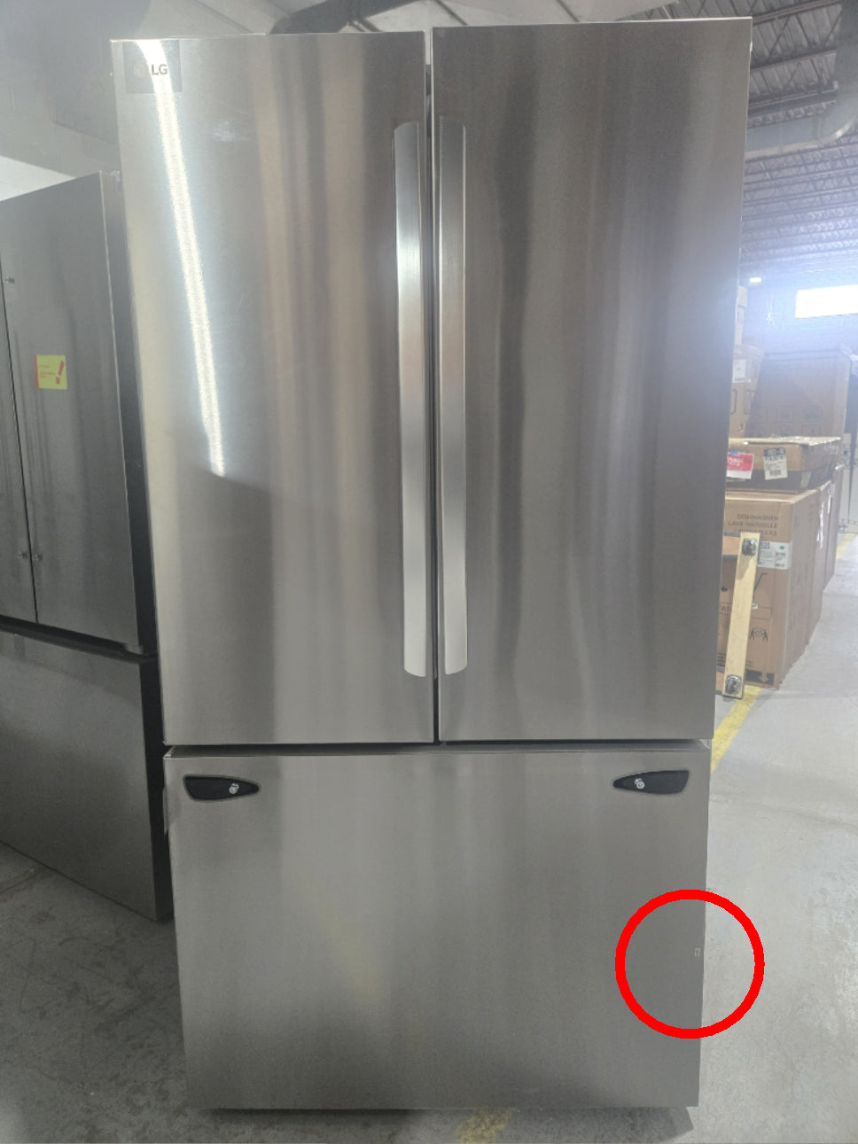 LF27D6200S - RÉFRIGÉRATEURS - LG -  Trois Portes Avec Porte â Deux Battants - Acier inoxydable - Boîte Ouverte