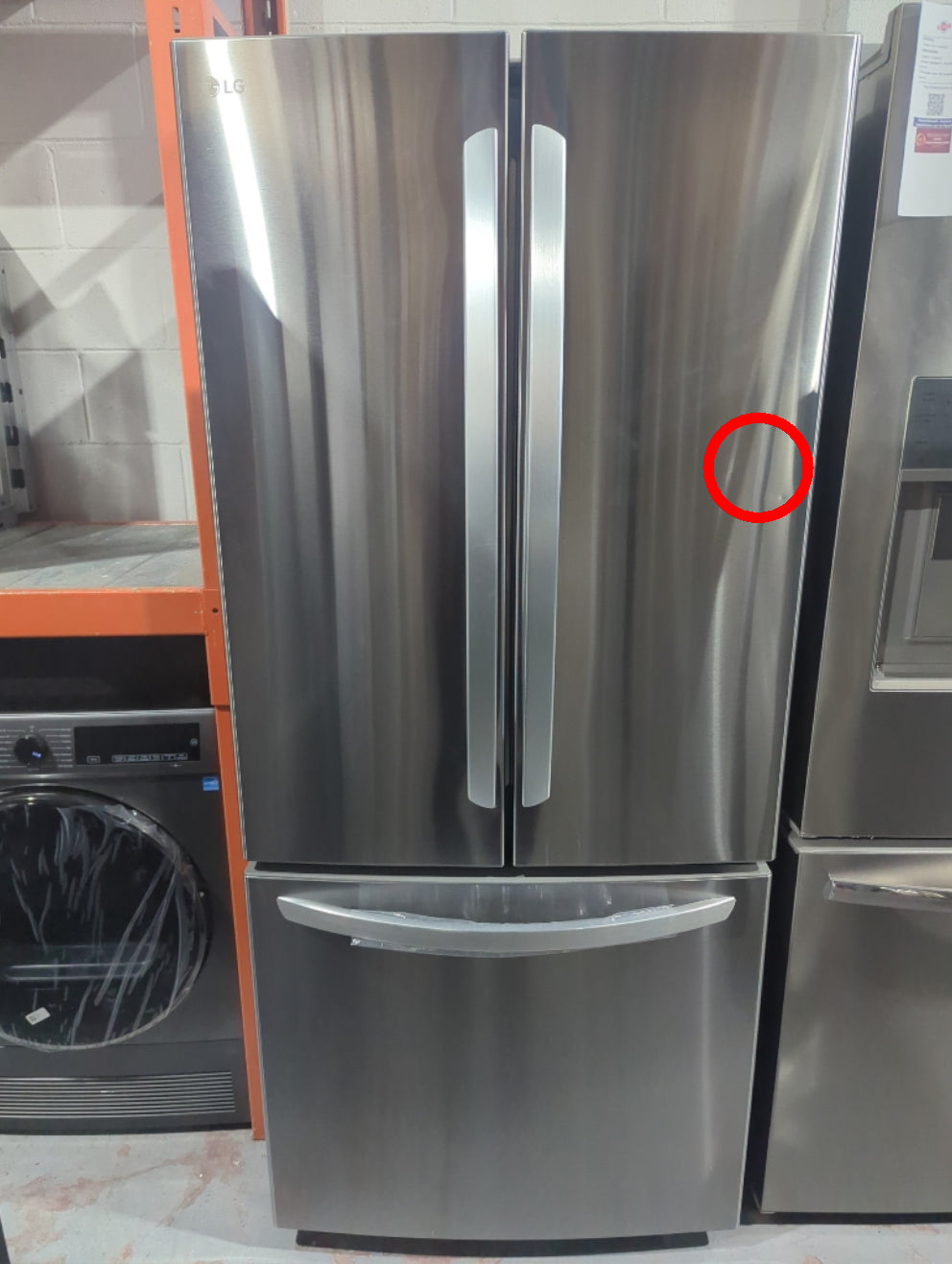 LRFNS2200S - REFRIGERATORS - LG - French 3-Door - Stainless Steel - Open Box - BonPrix Électroménagers