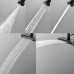 FORNO ACQUA 4 function pull-Down Waterfall Kitchen Faucet Black
