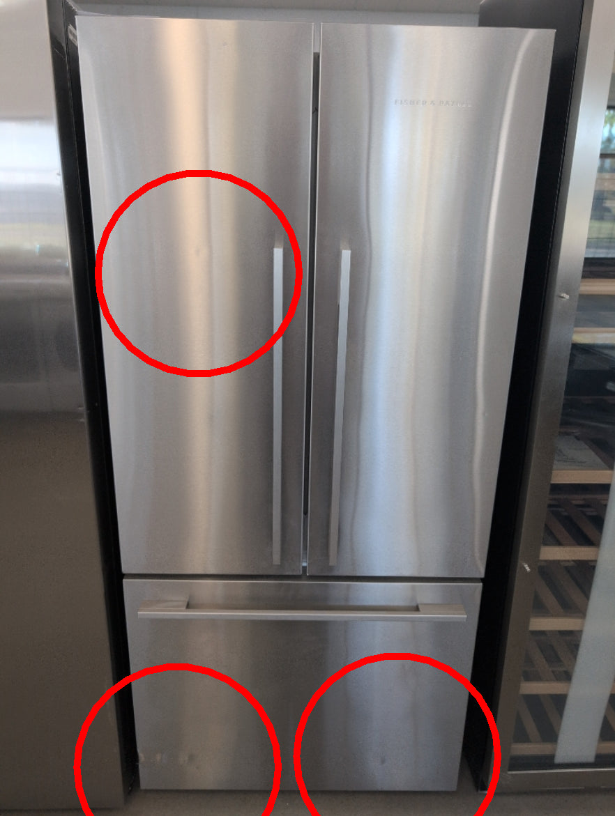 RF170ADX4 - REFRIGERATORS - Fisher & Paykel - French 3-Door - Stainless Steel - Open Box