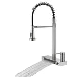 FORNO ACQUA 4 Function  Pull-Down Waterfall Kitchen Faucet Brushed Nickel