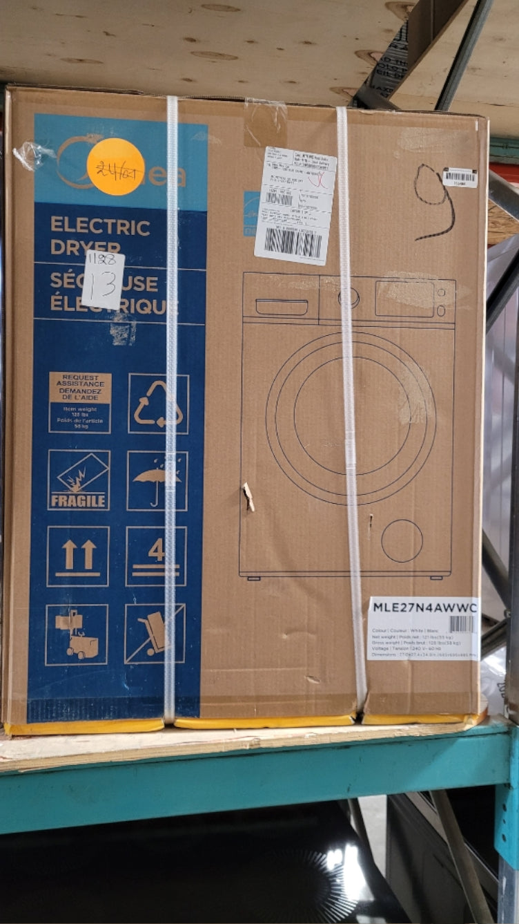 MLE27N4AWWC - DRYERS - Midea - Electric - White - Open Box - BonPrix Électroménagers