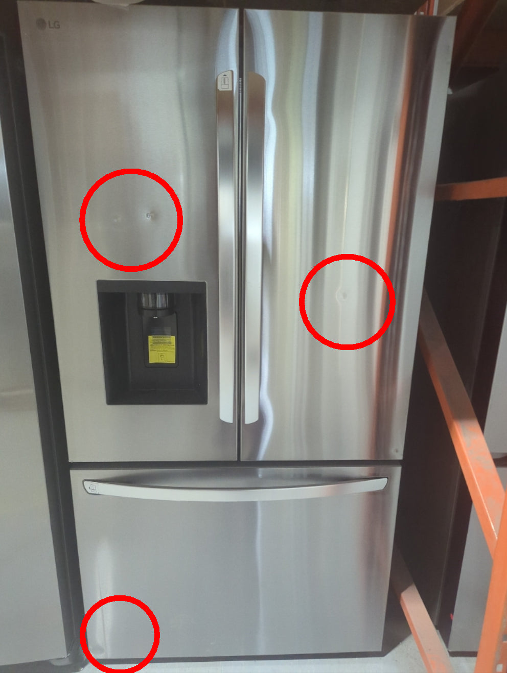 LCFC26XSS - REFRIGERATORS - LG - French 3-Door - Stainless Steel - Open Box