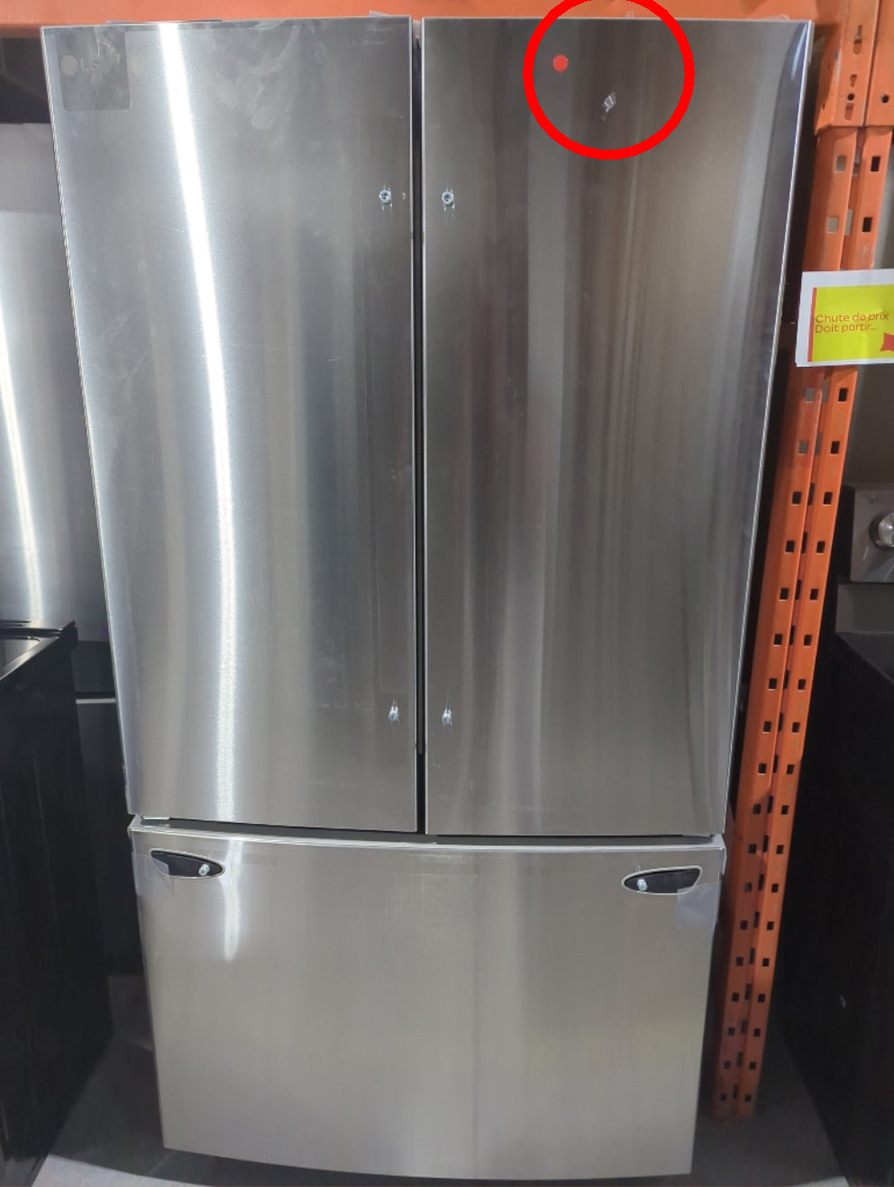 LF29T6000S - RÉFRIGÉRATEURS - LG -  Trois Portes Avec Porte â Deux Battants  - Acier inoxydable - Boîte Ouverte