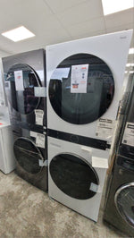 WKEX200HWA - LAUNDRY CENTERS - LG - Stacked Washer/Dryer - Electric - White - Open Box - BonPrix Électroménagers