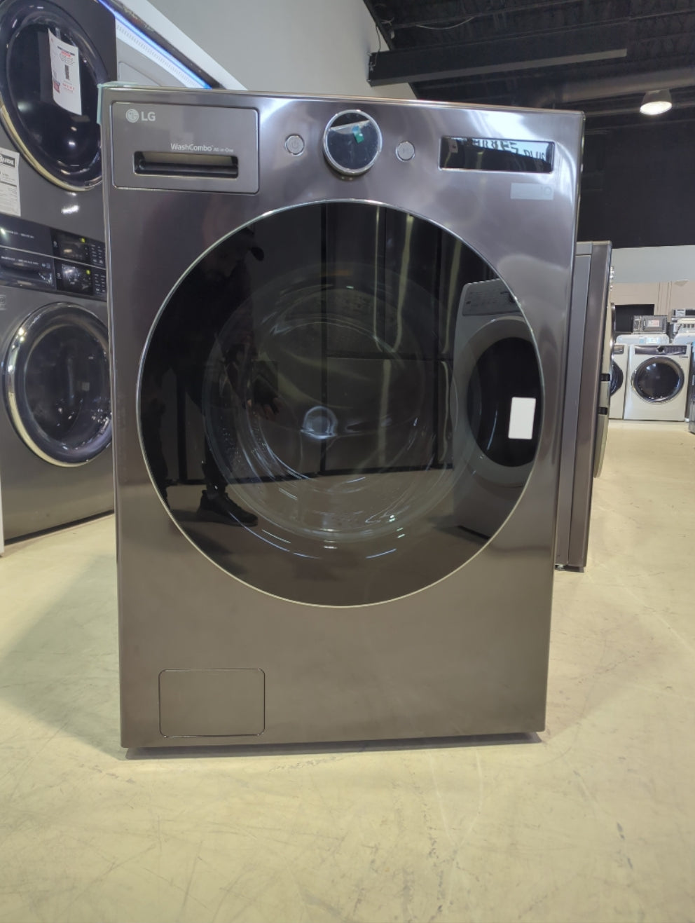 WM6998HBA - LAUNDRY CENTERS - LG - All-In-One - Electric - Black Stainless Steel - Open Box - BonPrix Électroménagers