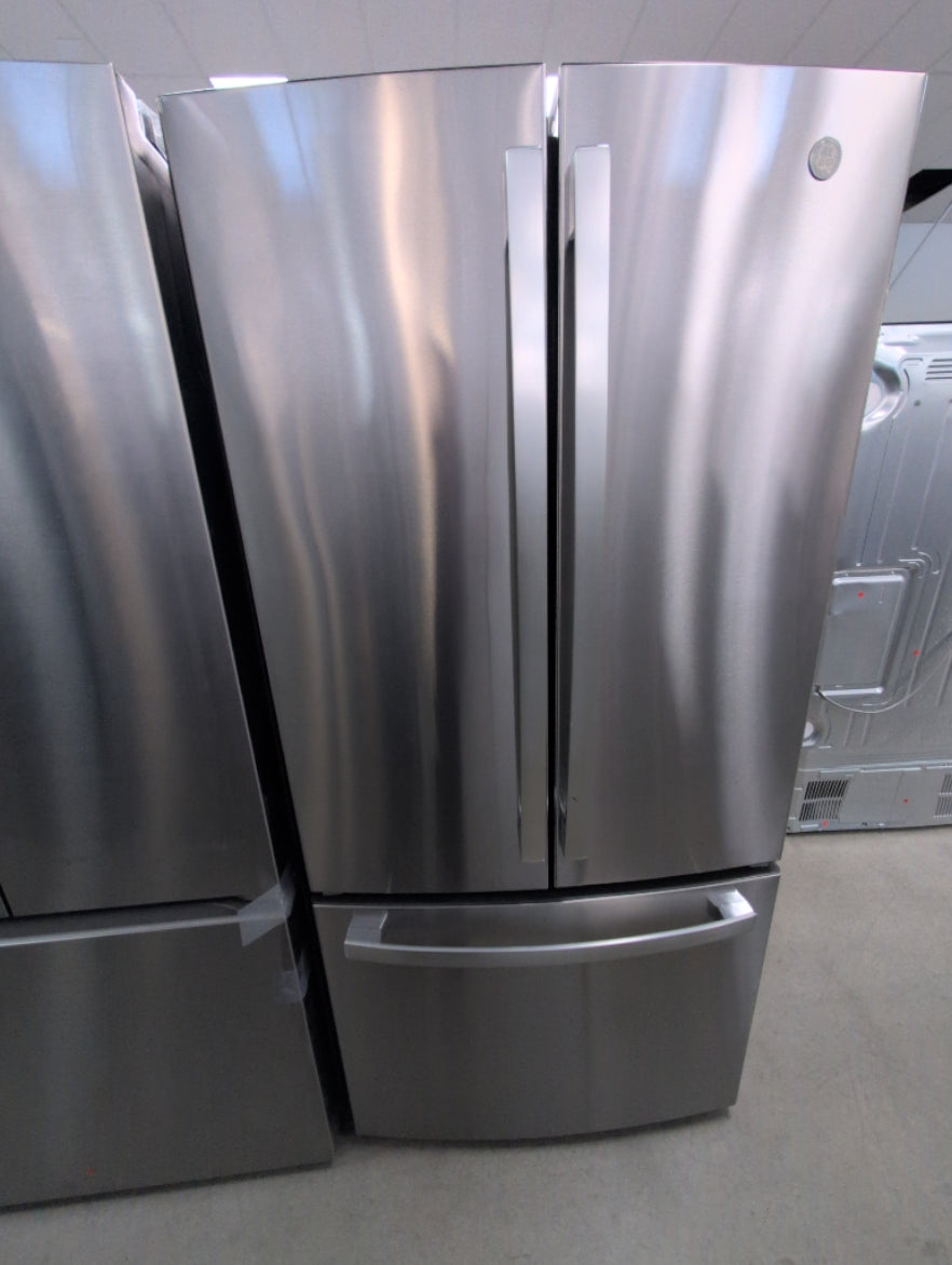 GWE19JYLFS - REFRIGERATORS - GE - French 3-Door - Stainless Steel - Open Box
