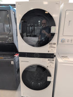 WKEX200HWA - LAVEUSE SÉCHEUSE SUPERPOSÉES - LG - Laveuse/sécheuse superposées - Électrique - Blanc - Boîte Ouverte