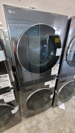 WKEX300HBA - LAVEUSE SÉCHEUSE SUPERPOSÉES - LG - Laveuse/Sécheuse Superposées - Électrique - Acier inoxydable noir - Boîte Ouverte