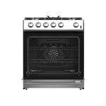 Forno Leonardo 30-Inch Stainless Steel Gas Range, 5 Sealed Burners (Totaling 39,500 BTU), 5 cu.ft. Convection Oven, Continuous Cast Iron Grates, Black Enamel Interior, Auto Re-Ignition, LP Conversion Kit Included - BonPrix Électroménagers
