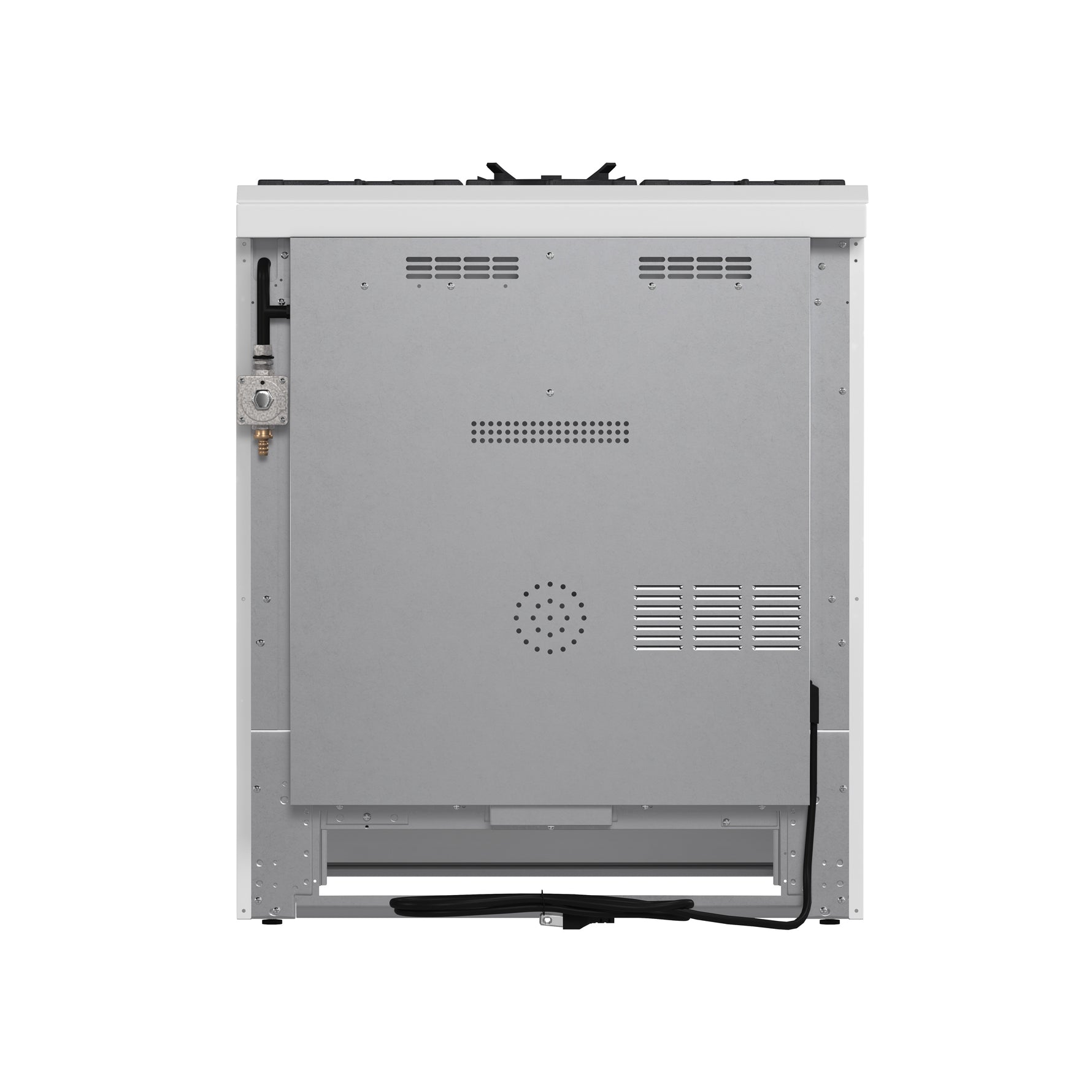 Forno Leonardo Espresso 30-Inch White Gas Range, 5 Burners, 39,500 BTU, 5 cu.ft Convection Oven - BonPrix Électroménagers