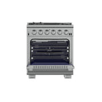Forno Capriasca 30-Inch Freestanding Gas Range, 4 Burners, True Convection Oven - BonPrix Électroménagers