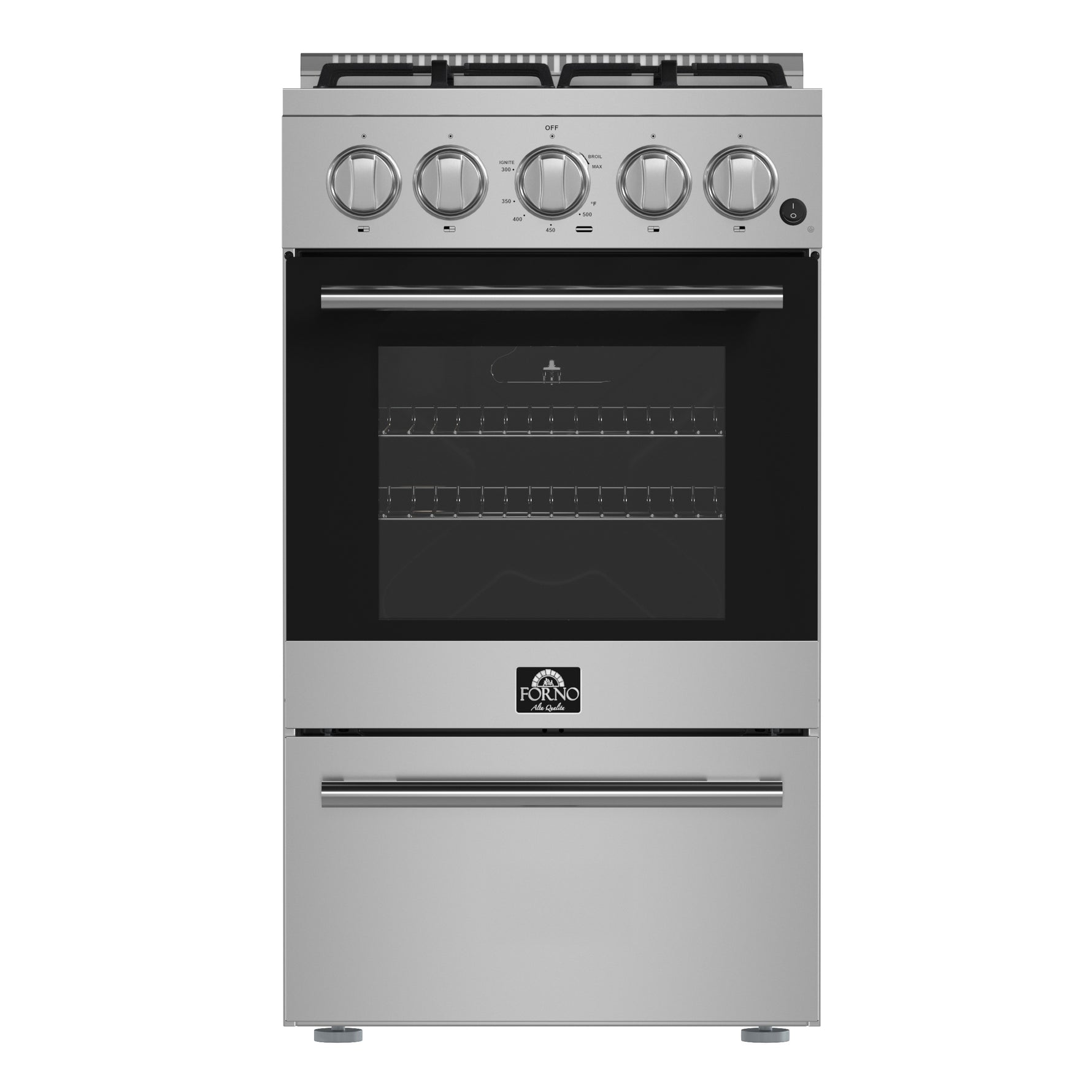 Forno Lamazze 20-Inch Freestanding Gas Range, Compact Design, Energy Efficient - BonPrix Électroménagers