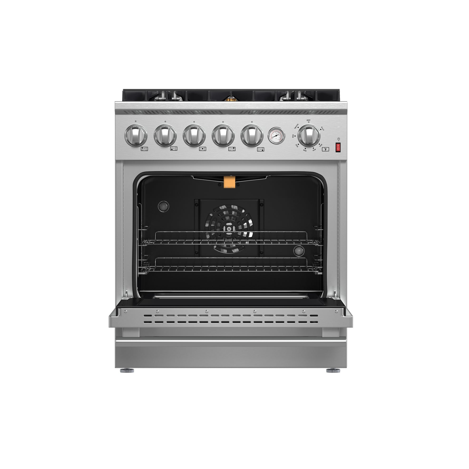 FORNO Giovanni 30-inch Gas Range Stainless Steel, 5 Burners 67,000 BTU, 4.32 cu.ft. Convection Oven - BonPrix Électroménagers