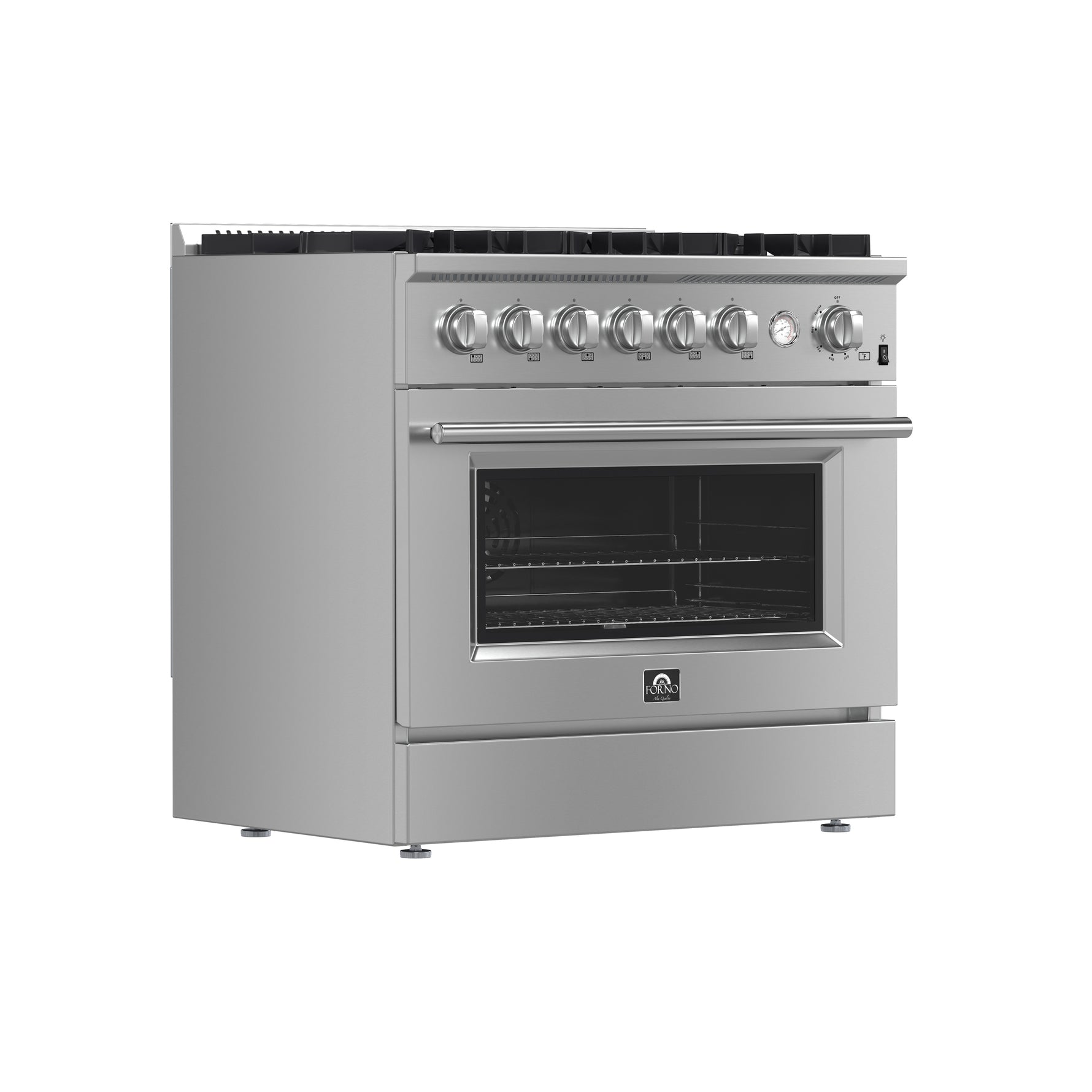 Marco 36-Inch Gas Range Stainless Steel, 6 Burners 67,000 BTU, 5.36 cu.ft. Convection Oven - BonPrix Électroménagers