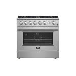 Marco 36-Inch Gas Range Stainless Steel, 6 Burners 67,000 BTU, 5.36 cu.ft. Convection Oven - BonPrix Électroménagers