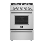Forno Breno 24-Inch Freestanding Gas Range, Plug Included, Energy Efficient - BonPrix Électroménagers