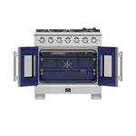 Forno Capriasca 36-Inch Freestanding French Door Gas Range, 6 Burners, Convection Oven, Energy Efficient - BonPrix Électroménagers