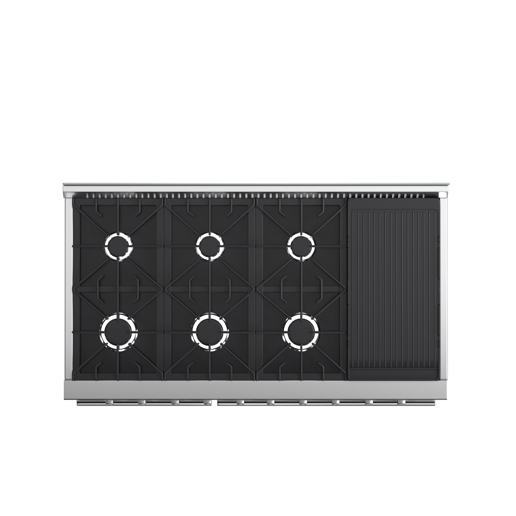 FORNO Premium 2-Piece Kitchen Bundle - Galiano 48" Stainless Steel Gas Range, Forno Maderno 2-28 " Wide Units with Decorative Trim - FBDL-018-03CAUS - BonPrix Électroménagers