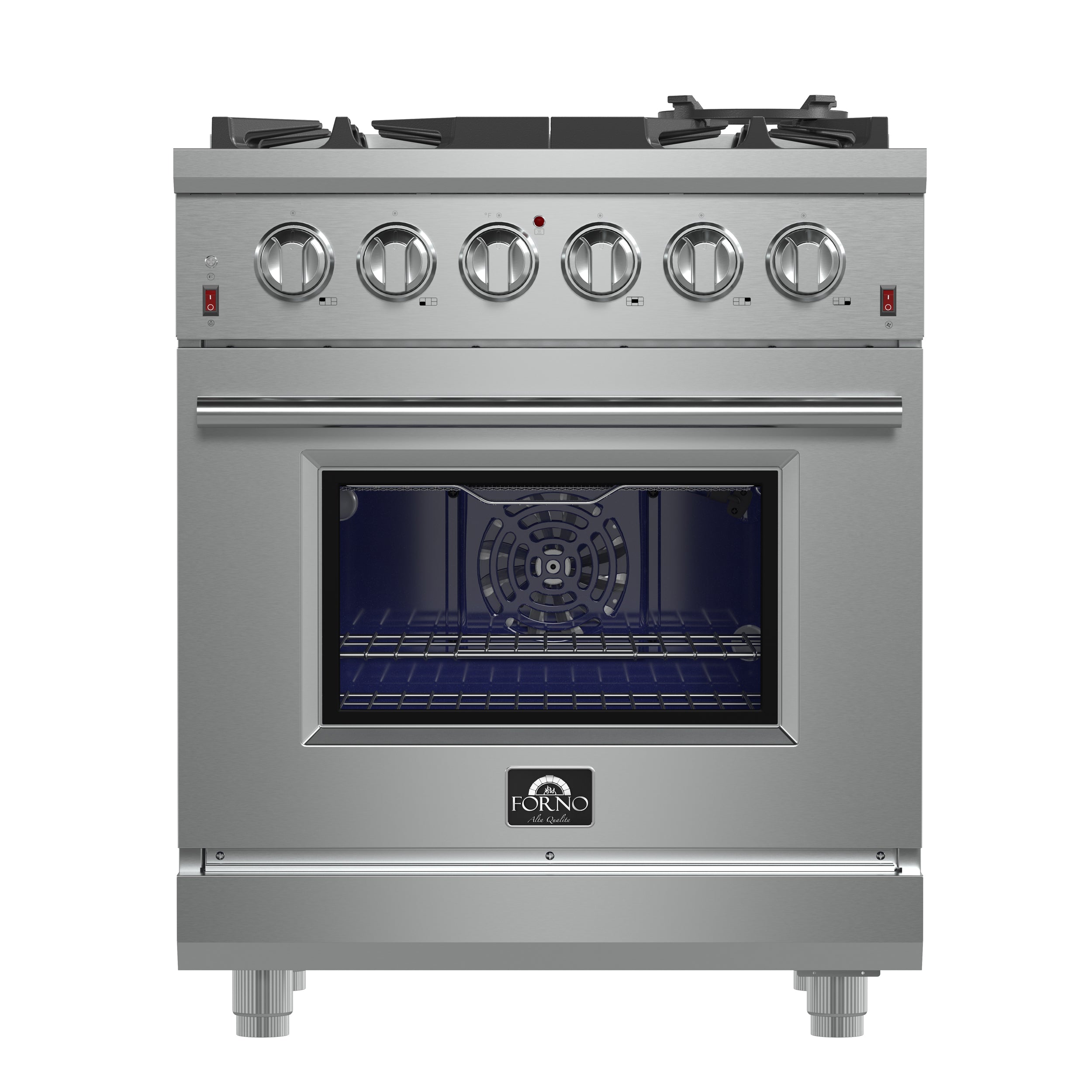 Forno Massimo 30-Inch Freestanding Gas Range, 5 Burners, True Convection Oven - BonPrix Électroménagers