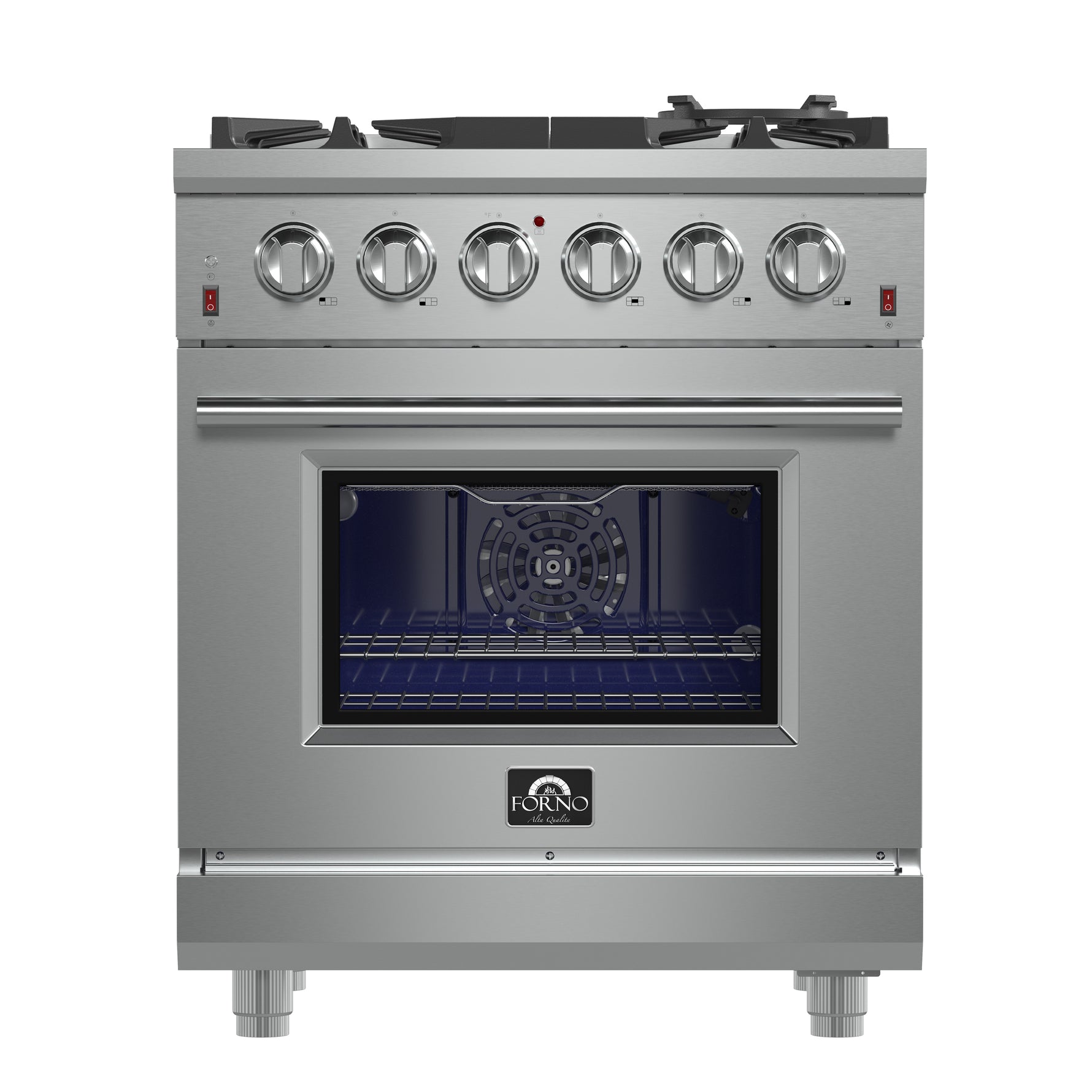 Forno Massimo 30-Inch Freestanding Gas Range, 5 Burners, True Convection Oven - BonPrix Électroménagers
