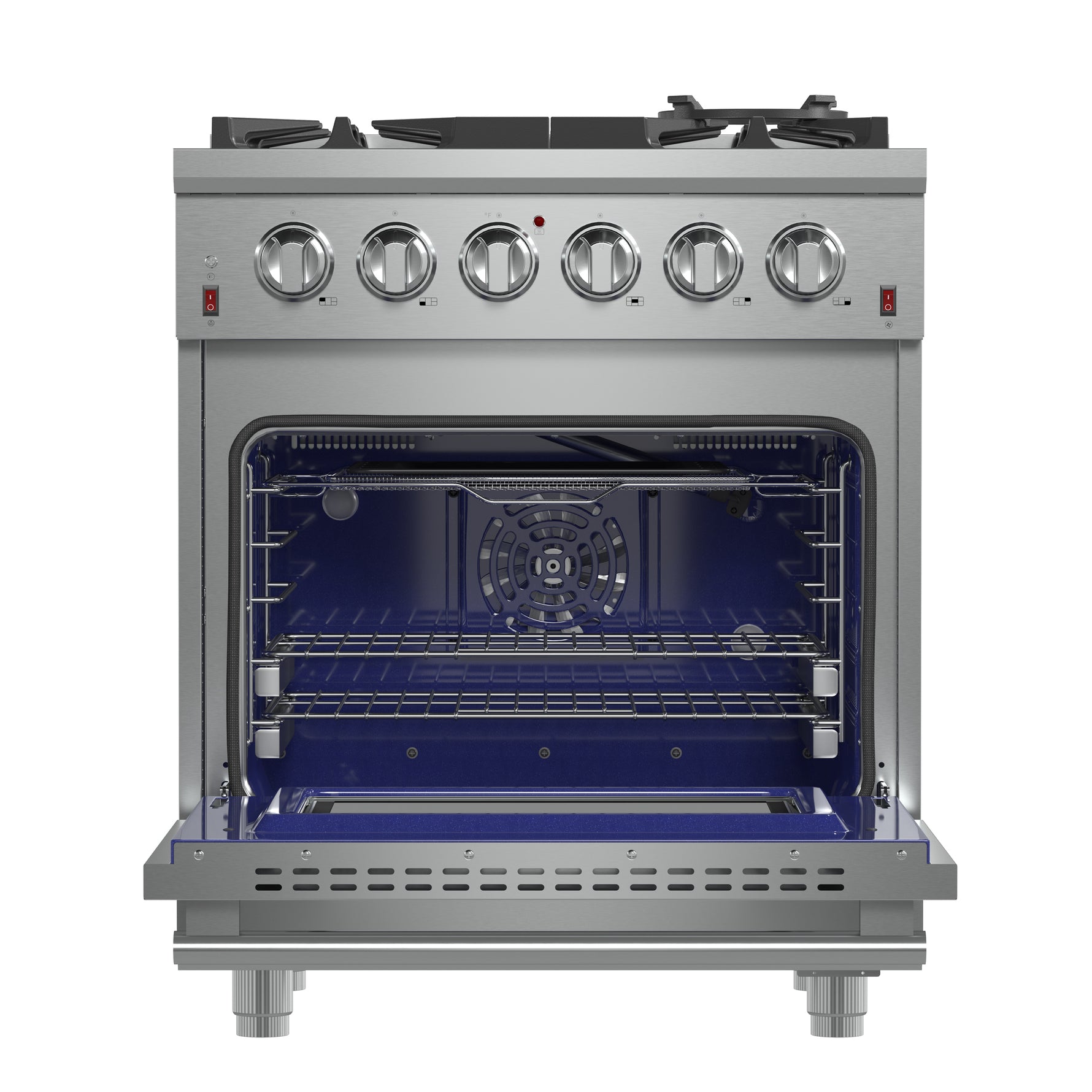 Forno Massimo 30-Inch Freestanding Gas Range, 5 Burners, True Convection Oven - BonPrix Électroménagers