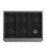 Forno Galiano 36-Inch Freestanding Gas Range, Stainless Steel, 6 Burners, Energy Efficient - BonPrix Électroménagers