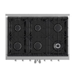 Forno Galiano 36-Inch Freestanding French Door Gas Range, 6 Burners, Convection Oven, Energy Efficient - BonPrix Électroménagers