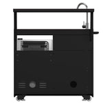 Forno All’Aperto 99,600 BTU Outdoor Kitchen, 5 Burners, Infrared Burners, Side Burner, Black Sintered Stone Countertops, Gas Pizza Oven, Sink Module, Bar & Beverage Center - BonPrix Électroménagers