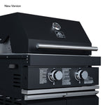 Forno All’Aperto 99,600 BTU Outdoor Kitchen, 5 Burners, Infrared Burners, Side Burner, Black Sintered Stone Countertops, Gas Pizza Oven, Sink Module, Bar & Beverage Center - BonPrix Électroménagers