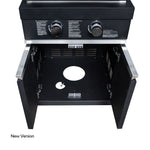 Forno All’Aperto 99,600 BTU Outdoor Kitchen, 5 Burners, Infrared Burners, Side Burner, Black Sintered Stone Countertops, Gas Pizza Oven, Sink Module, Bar & Beverage Center - BonPrix Électroménagers