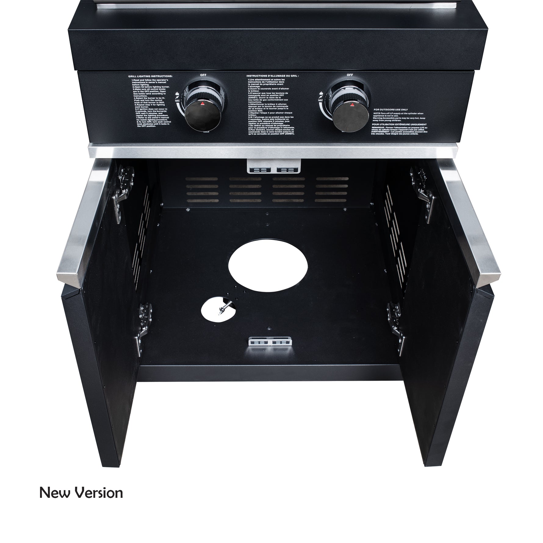 Forno All’Aperto 99,600 BTU Outdoor Kitchen, 5 Burners, Infrared Burners, Side Burner, Black Sintered Stone Countertops, Gas Pizza Oven, Sink Module, Bar & Beverage Center - BonPrix Électroménagers