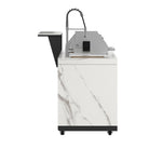 Forno Rimini Outdoor Kitchen: 30" BBQ 62,600 BTU, 4.8 cu.ft. Refrigerators, White Countertops - BonPrix Électroménagers