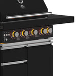 Forno All’Aperto 62,600 BTU BBQ, 3 Stainless Steel Burners, Infrared Burners, Sink Module, Black Sintered Stone Countertops, Bar and Beverage Center - BonPrix Électroménagers