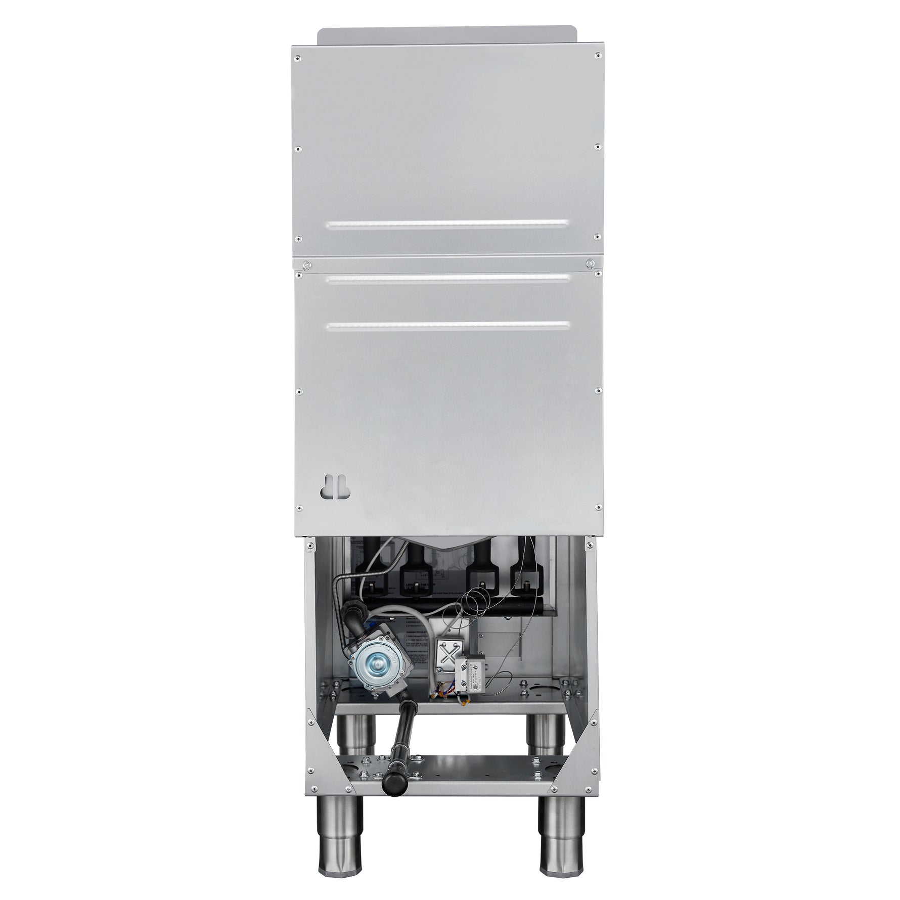 Forno Commerciale Natural Gas Deep Fryer, 4 Burners 120,000 BTU, 50 lbs Oil Capacity - BonPrix Électroménagers
