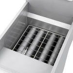 Forno Commerciale Natural Gas Deep Fryer, 4 Burners 120,000 BTU, 50 lbs Oil Capacity - BonPrix Électroménagers