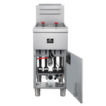 Forno Commerciale Natural Gas Deep Fryer, 4 Burners 120,000 BTU, 50 lbs Oil Capacity - BonPrix Électroménagers