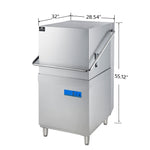 Forno Commerciale Hood Dishwasher - BonPrix Électroménagers