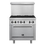 Forno Commerciale 36 Inch Gas Range with 6 Burners - BonPrix Électroménagers